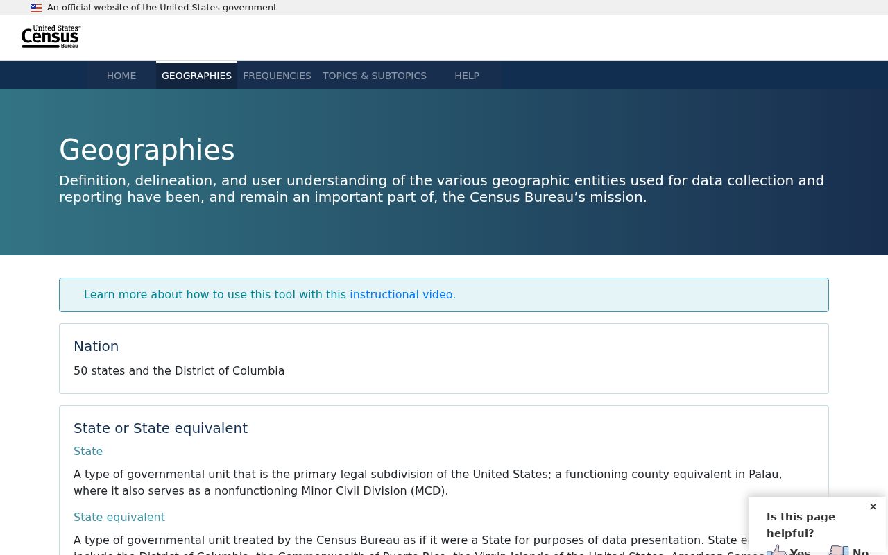 Census geography explorer used to compare ZIP-related statistical areas around Plainfield
